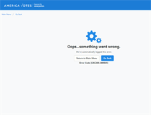 Tablet Screenshot of americavotesvan.com